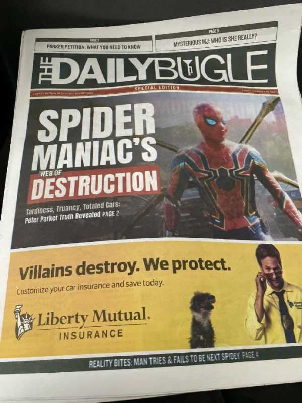 史上最强彩蛋！《蜘蛛侠3》在现实中开了一家号角日报，报道MCU各种新闻-插图8