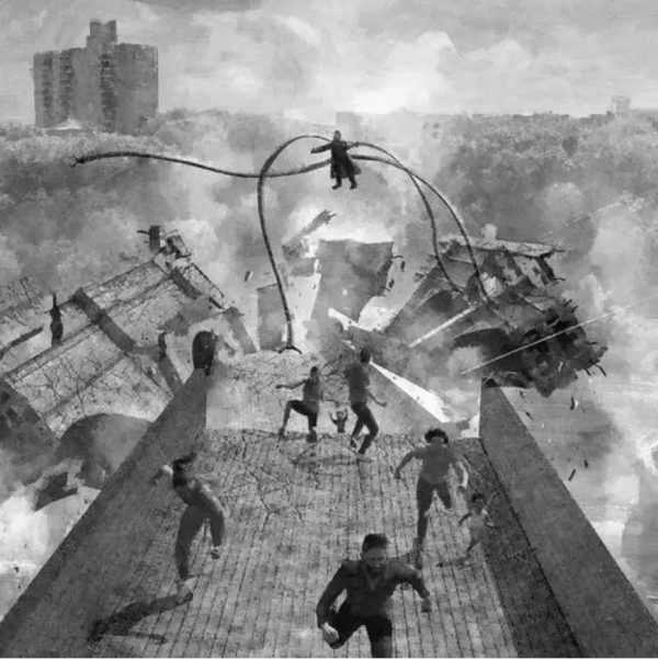 《蜘蛛侠：英雄远征》一组原设定概念图曝光，高速公路大桥战斗原设定其实更激烈！缩略图