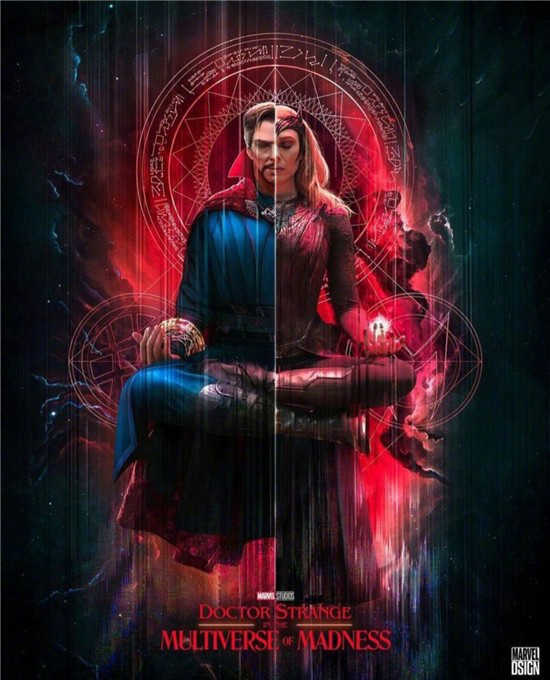 《奇异博士2》曝光多张海报 黑暗风格奇幻又暴力