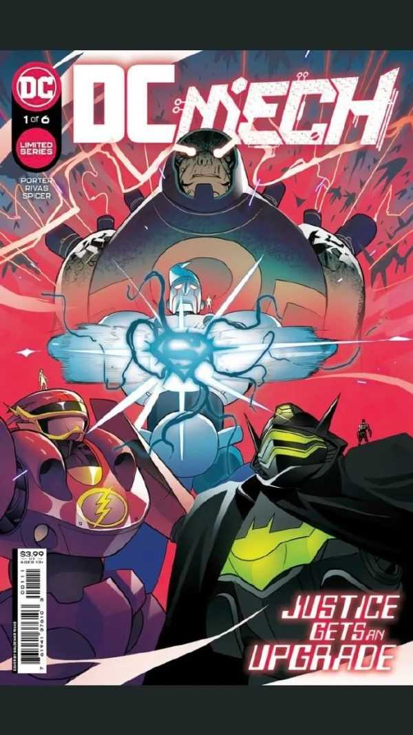 DC终于疯了！正义联盟被达克赛德击败，超人开高达守护地球-插图