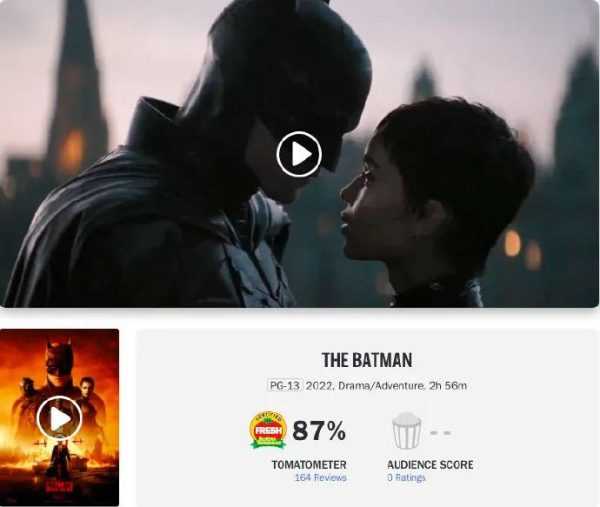 《新蝙蝠侠》口碑解禁：烂番茄新鲜度87%，整部电影太「黑暗」，颠覆超级英雄电影-插图