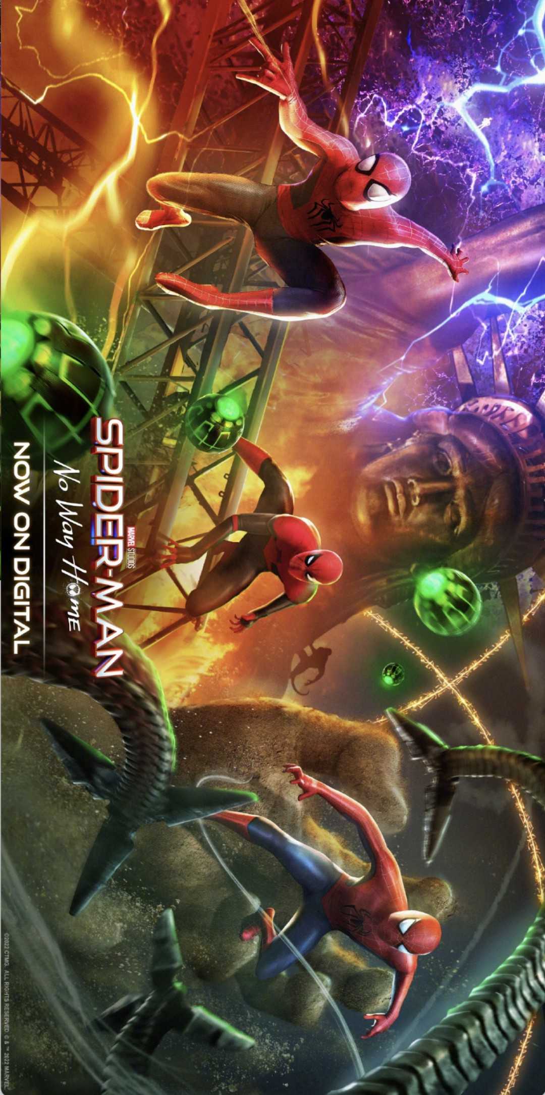 《蜘蛛侠：英雄无归》发布三代蜘蛛侠同框艺术海报，包含一个封面彩蛋~-插图1