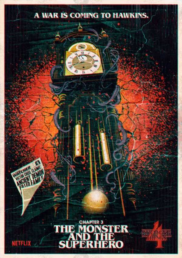 《怪奇物语》第四季每集的官方艺术海报发布-插图2