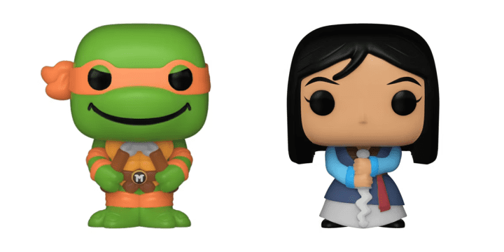 美国潮玩制造商Funko推出了经典《忍者神龟》角色和迪士尼公主的Bitty Pop系列-1