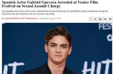 威尼斯电影节｜22岁西班牙男演员因性侵指控被捕，曾荣获最佳年轻演员奖缩略图