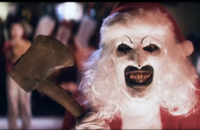 《断魂小丑3》预告片发布，圣诞主题下的恐怖之夜即将上映！缩略图