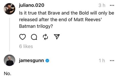詹姆斯·冈恩分享关于新DCU蝙蝠侠电影发布计划，振奋人心！缩略图